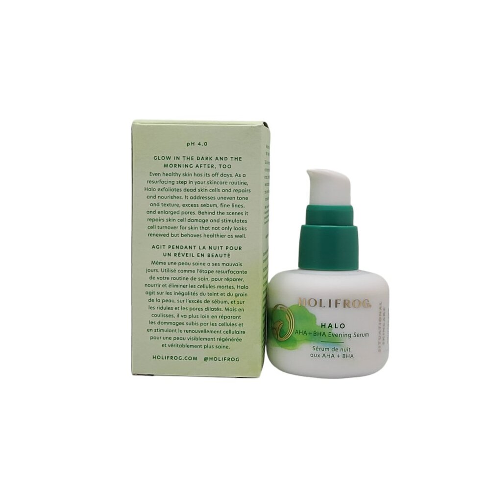 Holifrog Halo AHA + BHA Evening Serum Resurface & Reveal 1oz/30ml *New* - Picture 4 of 4